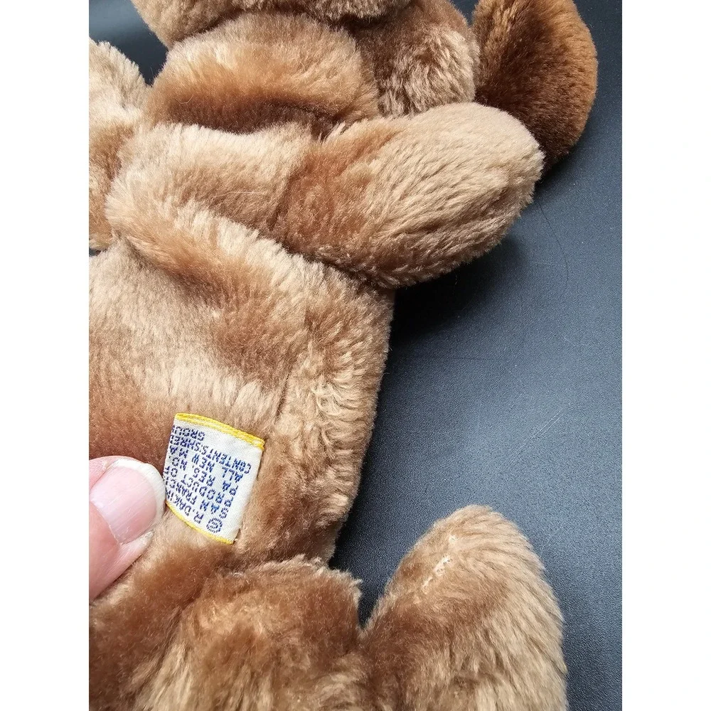 Vintage 1973 Dakin Plush Brown Floppy Puppy Dog Stuffed Animal Bean Bag Toy
